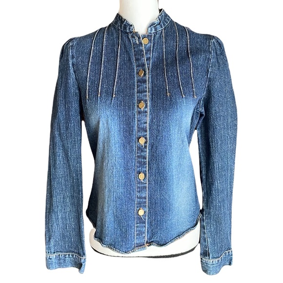 Damada Jeans Shirt Blouse Junior L Adult S - Picture 1 of 10